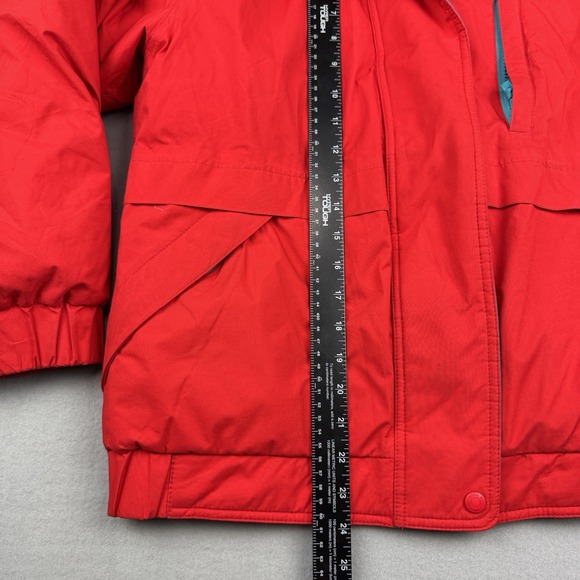 Vtg Eddie Bauer Gore-Tex Ski Jacket Premium Goose Down Mens Medium Red Blue Coat - Picture 7 of 14